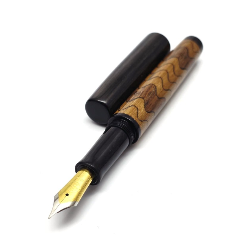 Pavo - Pióro wieczne z drewna, Dwukolorowa fala