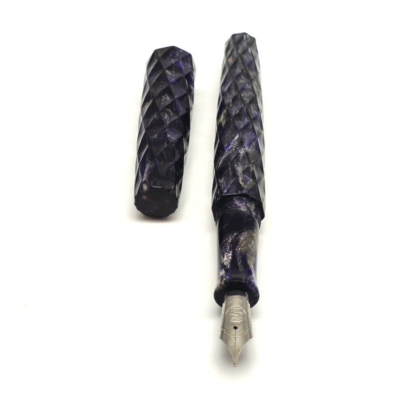 Orion - Pióro wieczne z żywicy - fasetowane, Diament Carolina Violet